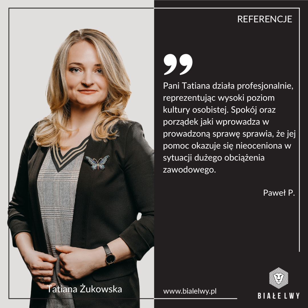Tatiana Żukowska opinia referencja opinion reference real estate agency agent biuro agencja
